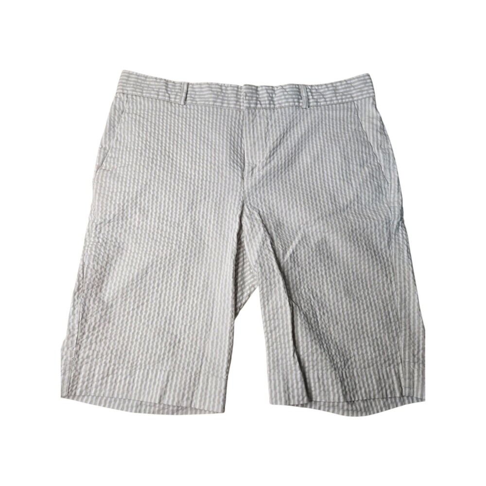 Banana Republic Women's size 4 beige striped chino shorts casual business